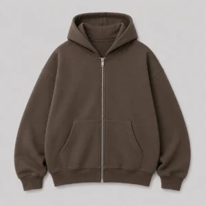 Classic Zip-Up Hoodie Mockup
